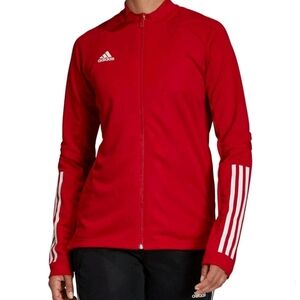 Adidas Women's Condivo 20 Training Soccer Jacket Size LG Red EUC